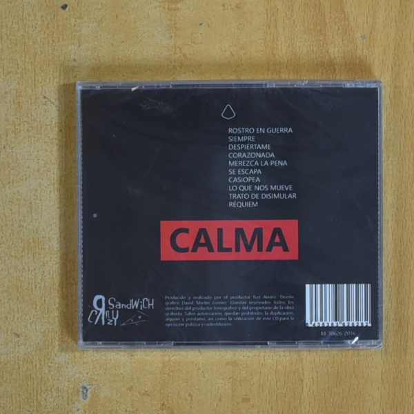 LA LEY DE MANTUA - CALMA - CD