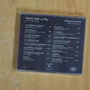 VARIOS - VOCES PARA LA PAZ ZARZUELA EN VIVO - CD