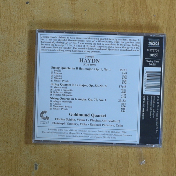 HAYDN - STRING QUARTETS - CD