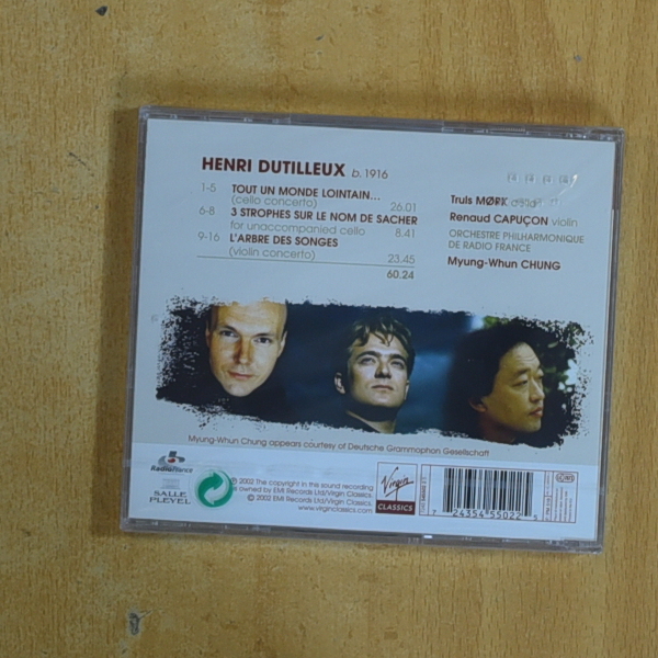 DUTILLEUX - TOUT UN MONDE LOINTAIN L ARBRE DES SONGES - CD