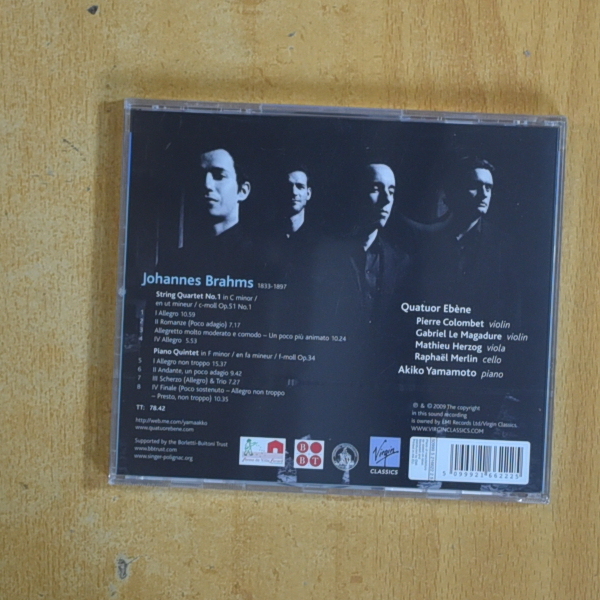 BRAHMS - QUATOR EBENE - CD