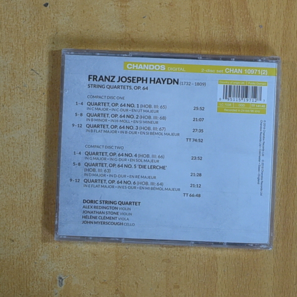 HAYDN - DORIC STRING QUARTET - CD
