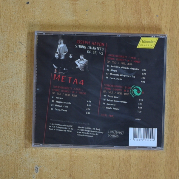 HAYDEN - STRING QUARTETS OP 55 1 / 3 - CD