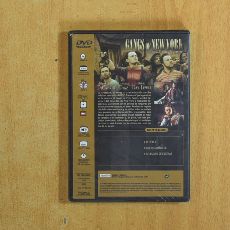 GANGS OF NEW YORK - DVD