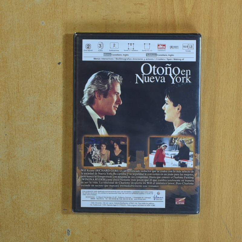 OTOÑO EN NUEVA YORK - DVD