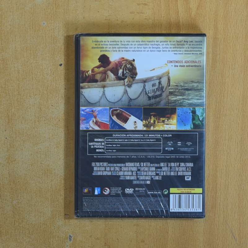 LA VIDA DE PI - DVD