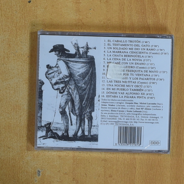 JOAQUIN DIAZ - CANCIONES Y CUENTOS PARA NIÑOS - CD