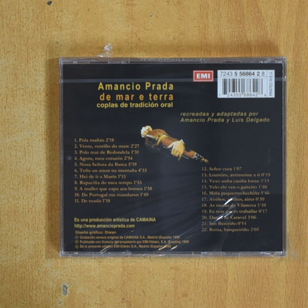 AMANCIO PRADA - DE MAR E TERRA - CD
