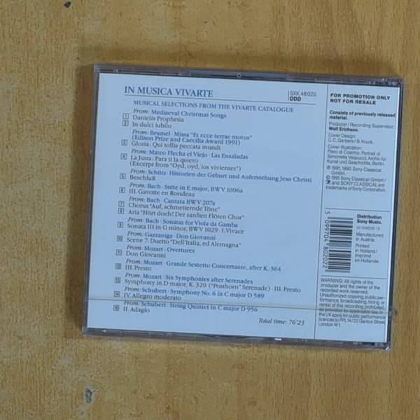 VARIOS - IN MUSICA VIVARTE - CD