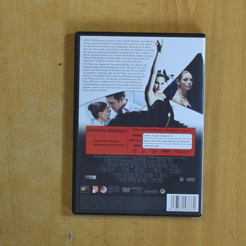 CISNE NEGRO - DVD