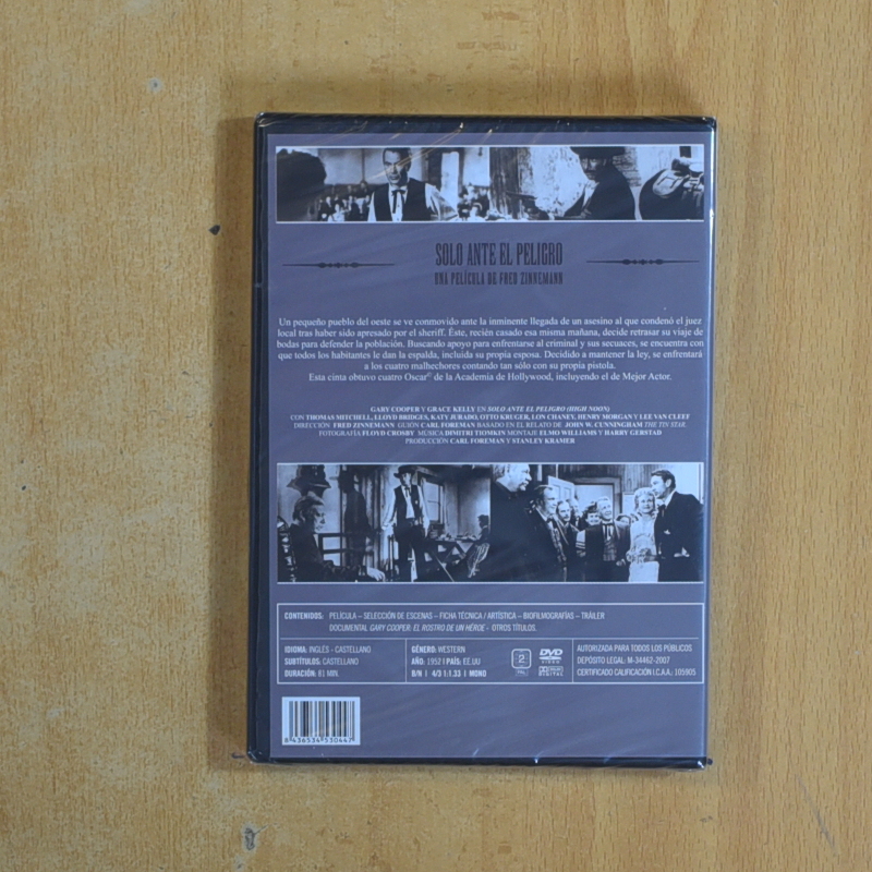 SOLO ANTE EL PELIGRO - DVD