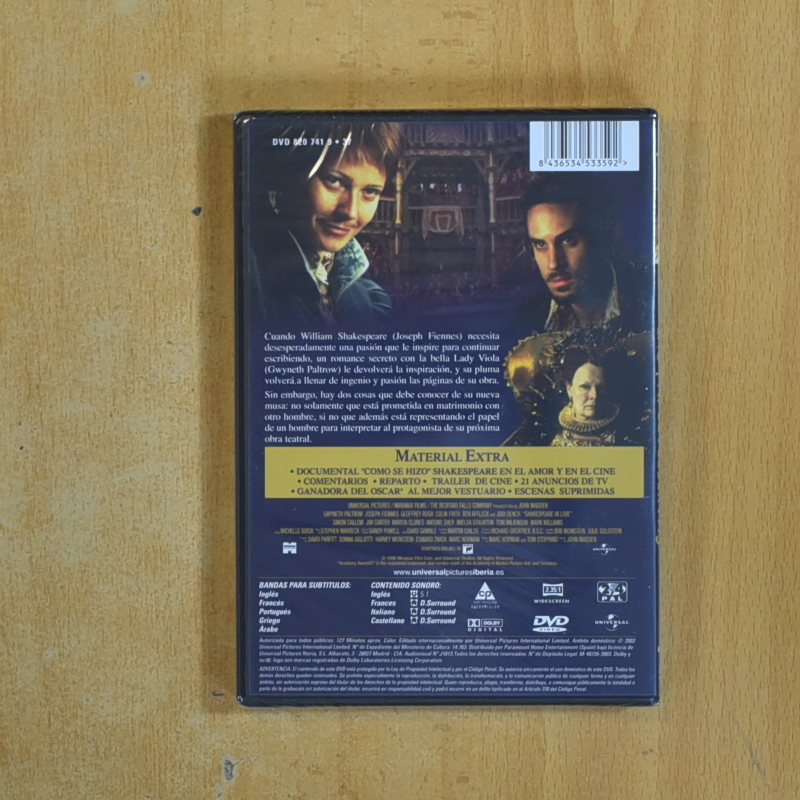 SHAKESPEARE IN LOVE - DVD