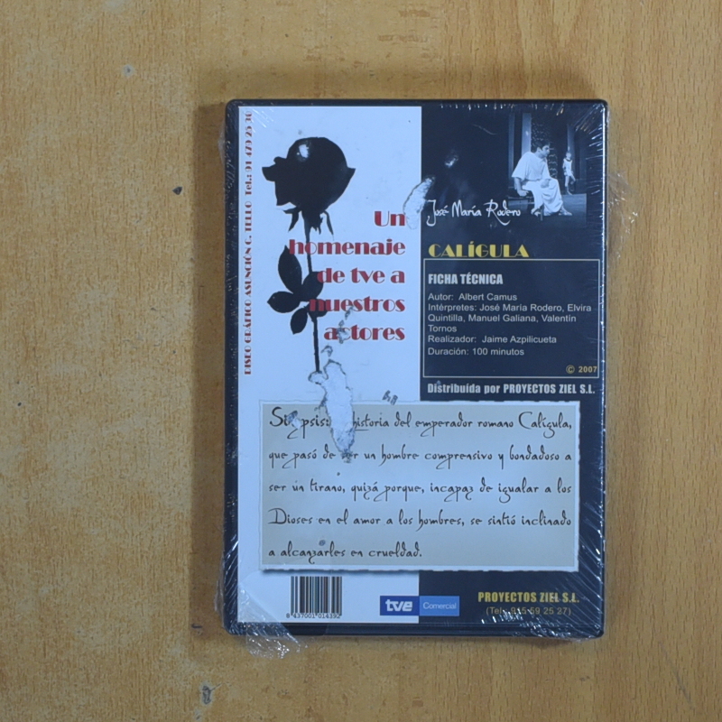 ESTUDIO 1 PRESENTA A JOSE MARIA RODERO EN CALIGULA - DVD