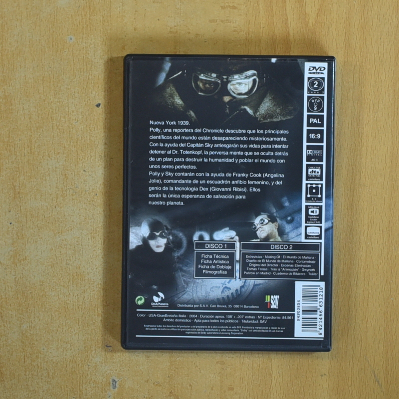 AKY CAPTAIN Y EL MUNDO DEL MAÑANA - DVD