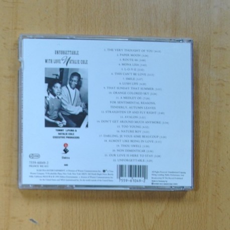 NATALIE COLE - UNFORGETTABLE WITH LOVE - CD