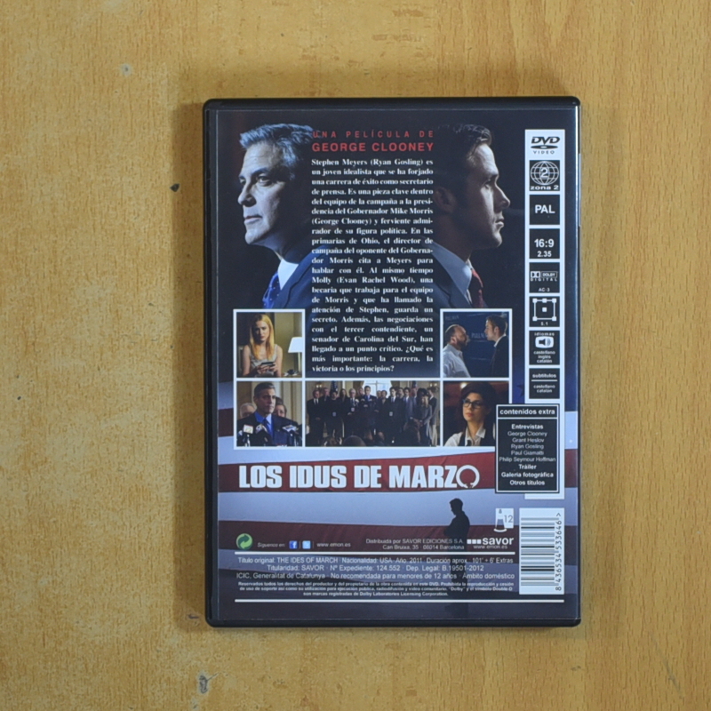 LOS IDUS DE MARZO - DVD