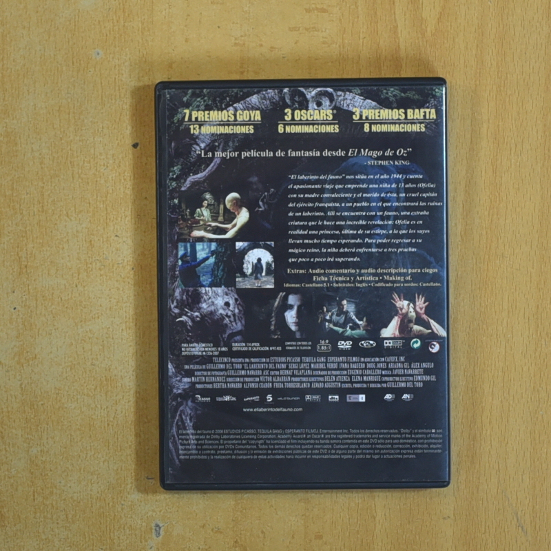 EL LABERINTO DEL FAUNO - DVD