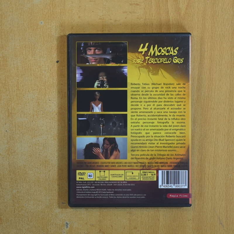 4 MOSCAS SOBRE TERCIOPELO GRIS - DVD