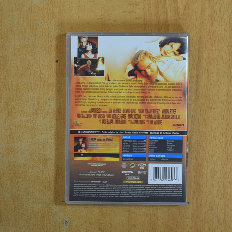 GRAN BOLA DE FUEGO - DVD