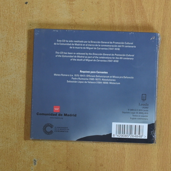 VARIOS - REQUIEM PARA CERVANTES - CD