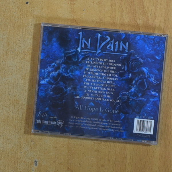 IN VAOIN - ALL HOPE IS GONE - CD