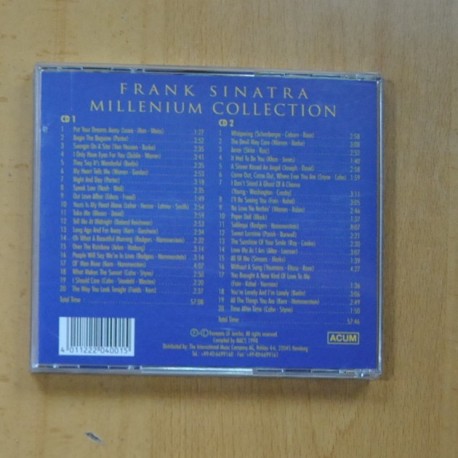 FRANK SINATRA - MILLENIUM COLLECTION - 2 CD