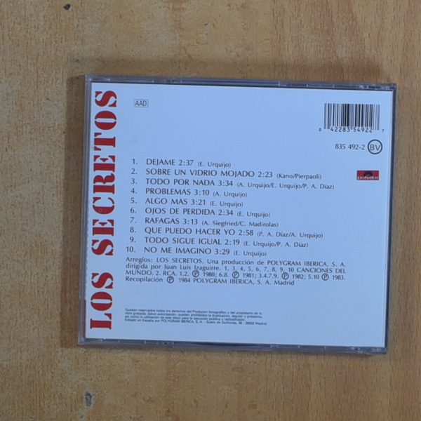 LOS SECRETOS - LOS SECRETOS - CD