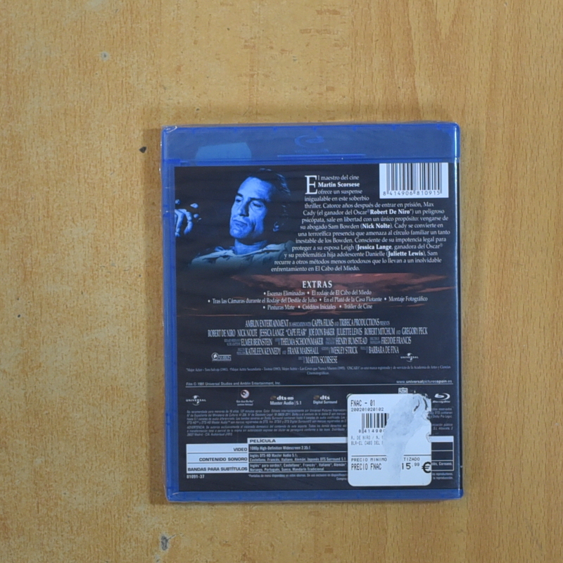 EL CABO DEL MIEDO - BLURAY