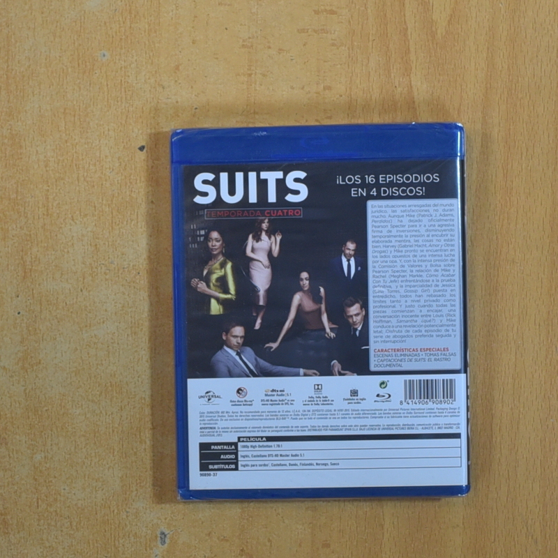 SUITS - CUARTA TEMPORADA - BLURAY