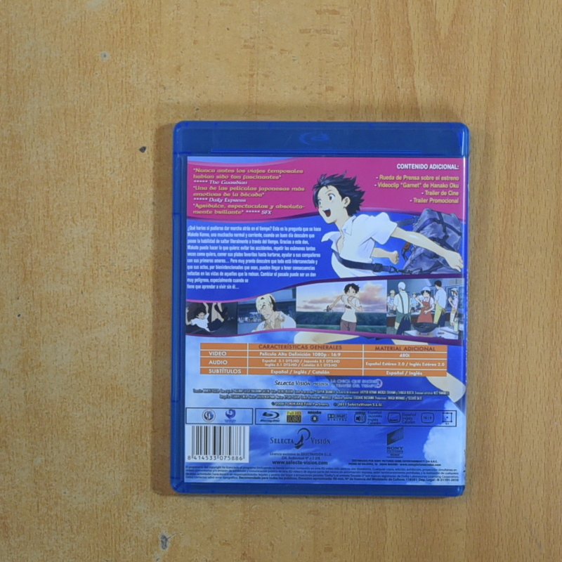 LA CHICA QUE SALTABA A TRAVES DEL TIEMPO - BLURAY