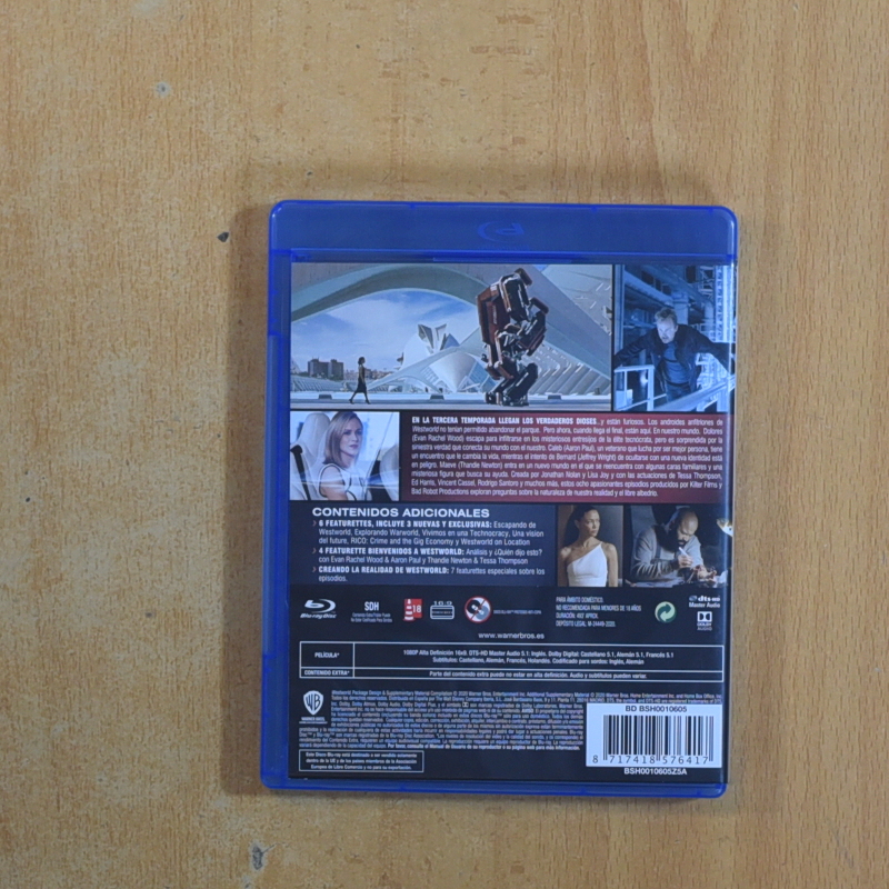 WESTWORLD - TERCERA TEMPORADA - BLURAY