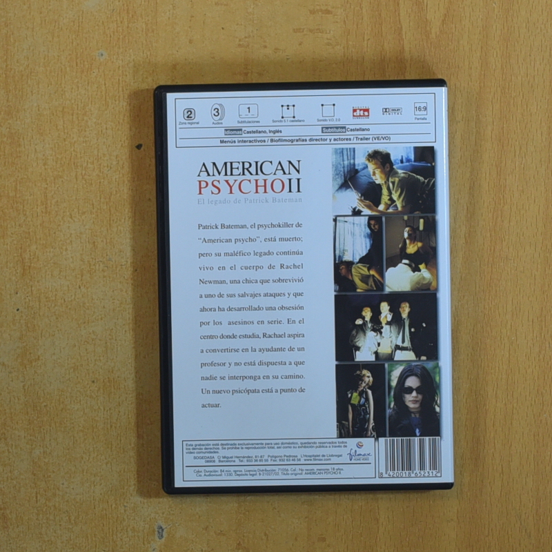 AMERICAN PSYCHO II - DVD