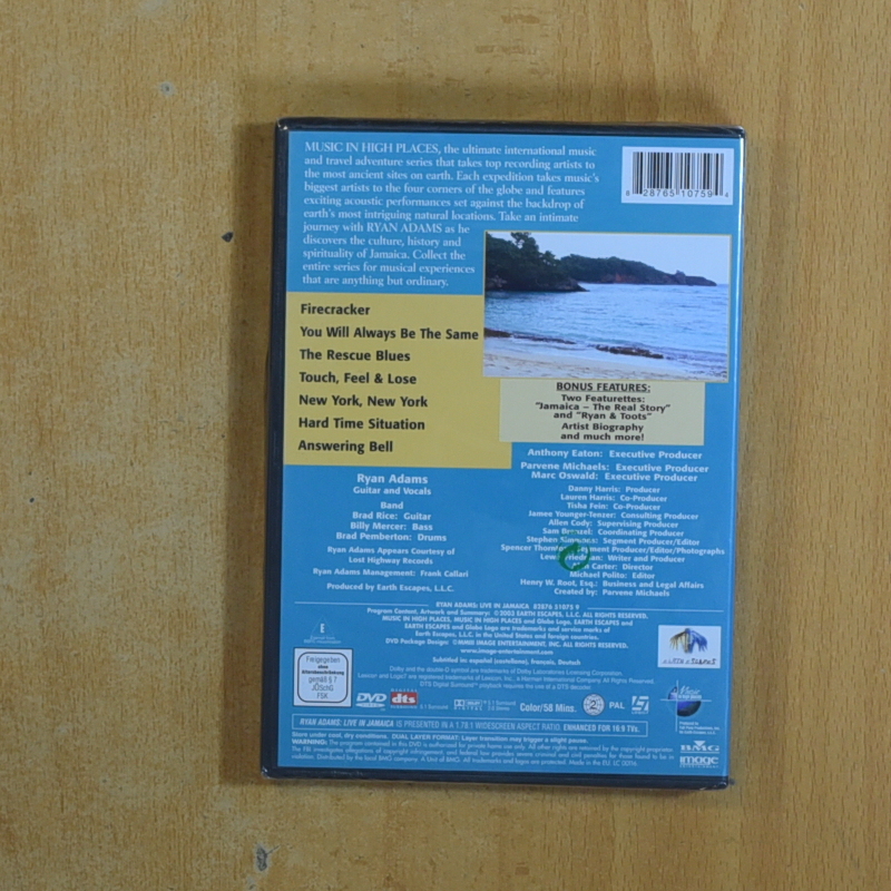RYAN ADAMS LIVE IN JAMAICA - DVD