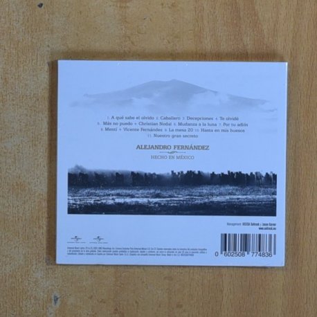 ALEJANDRO FERNANDEZ - HECHO EN MEXICO - CD