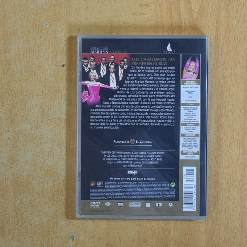 LOS CABALLEROS LAS PREFIEREN RUBIAS - DVD