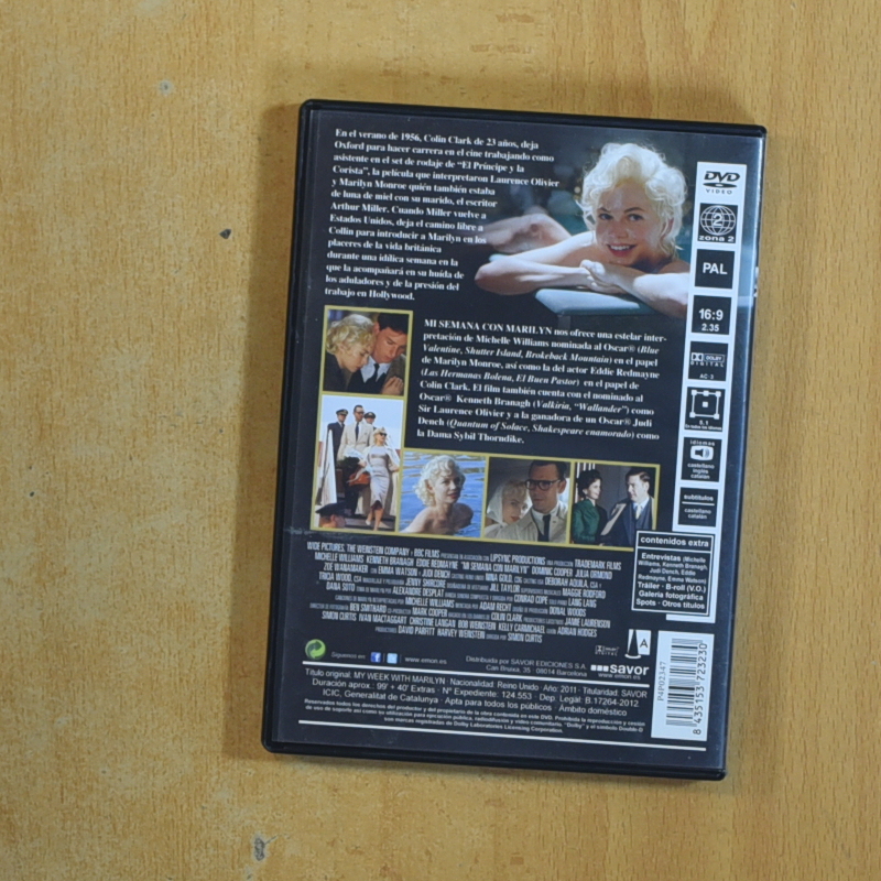 MI SEMANA CON MARILYN - DVD