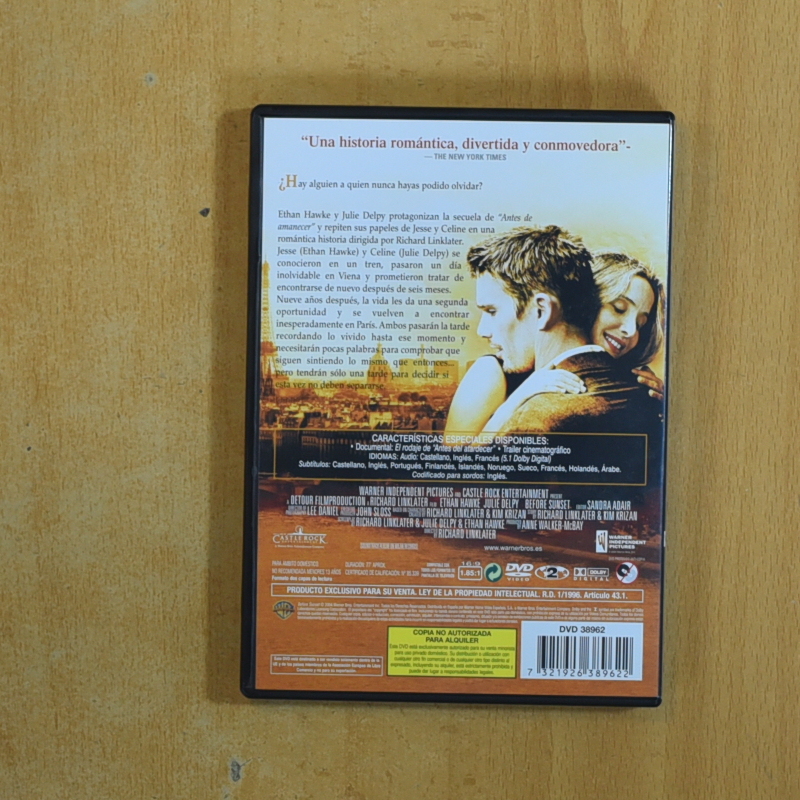 ANTES DEL ATARDECER - DVD