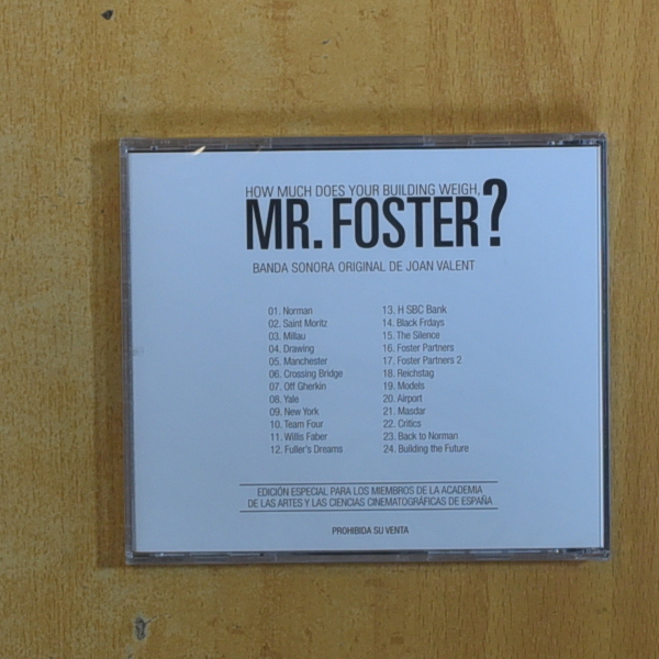 JOAN VALENT - MR FOSTER - CD