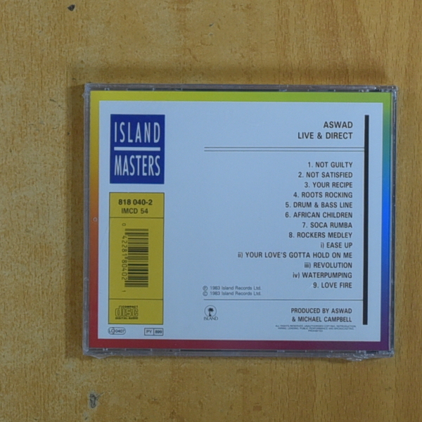 ASWAD - LIVE AND DIRECT - CD
