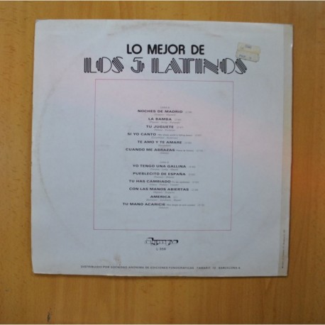 LOS 5 LATINOS - LO MEJOR DE - LP