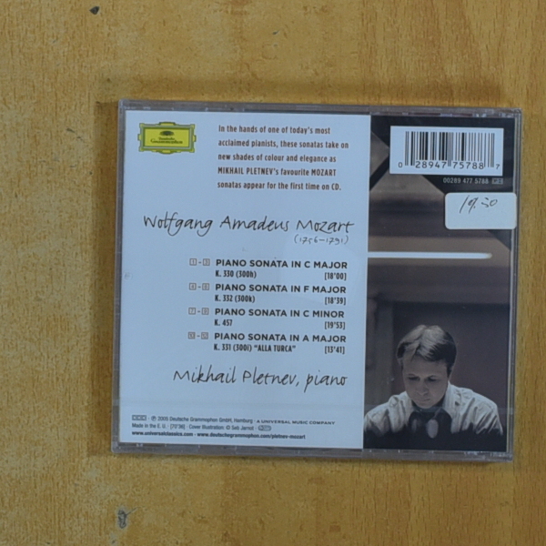 MOZART - PIANO SONATAS - CD
