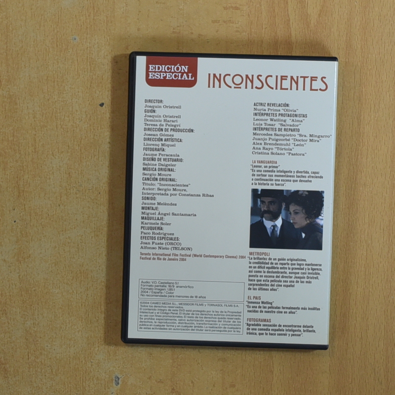 INCONSCIENTES - DVD