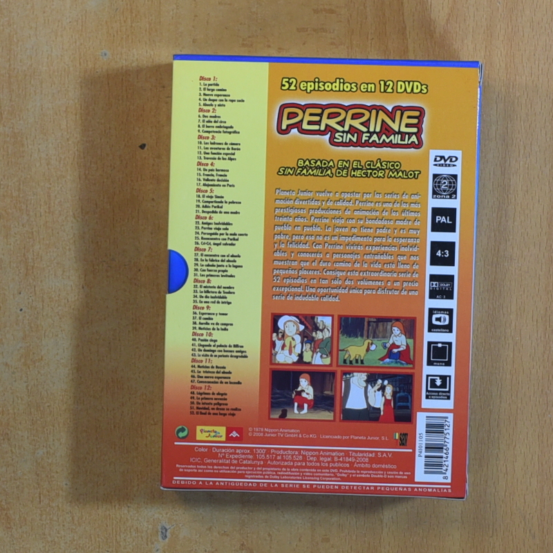 PERRINE SIN FAMILIA - SERIE COMPLETA - DVD