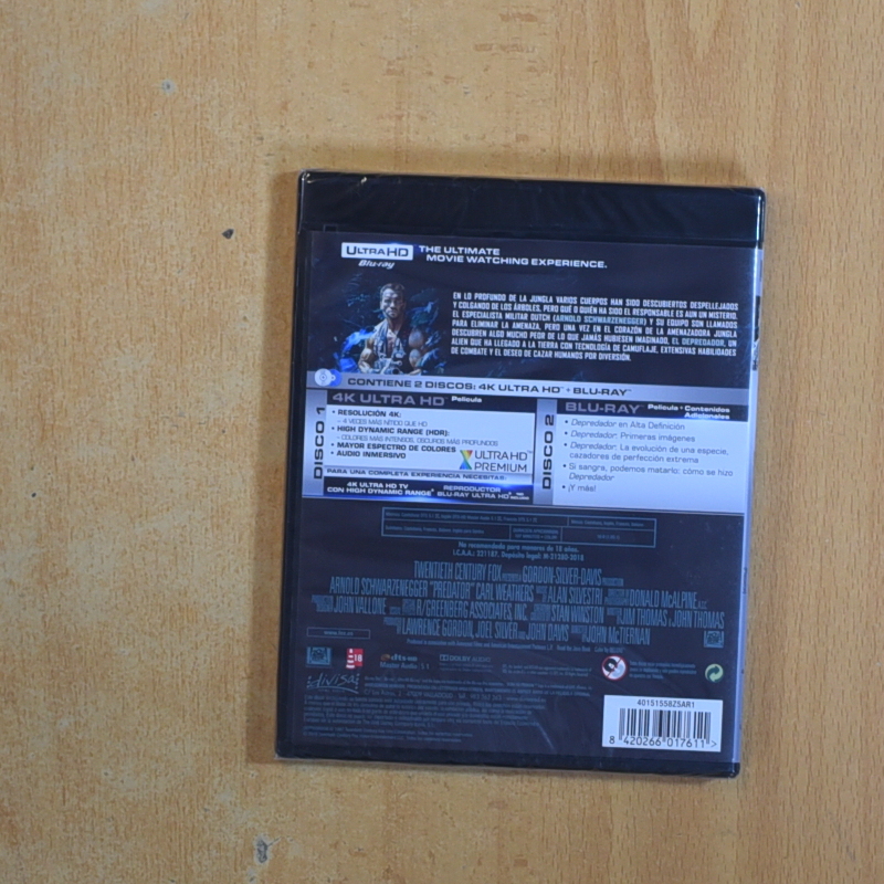 DEPREDADOR 4K - BLURAY