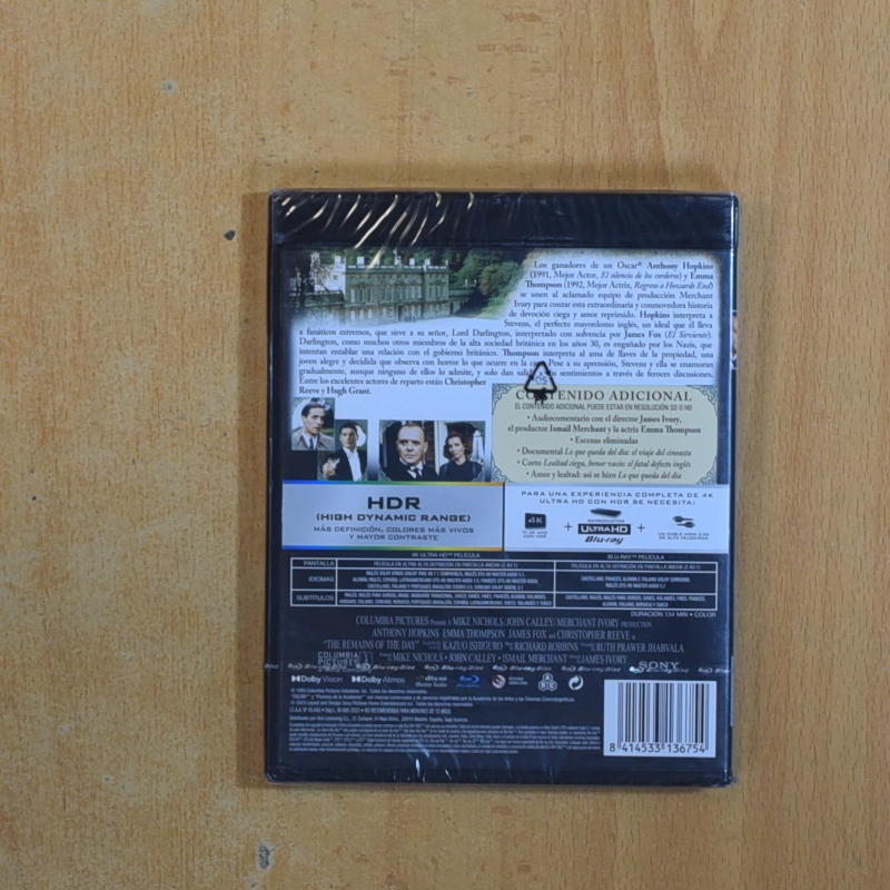 LO QUE QUEDA DEL DIA 4K - BLURAY