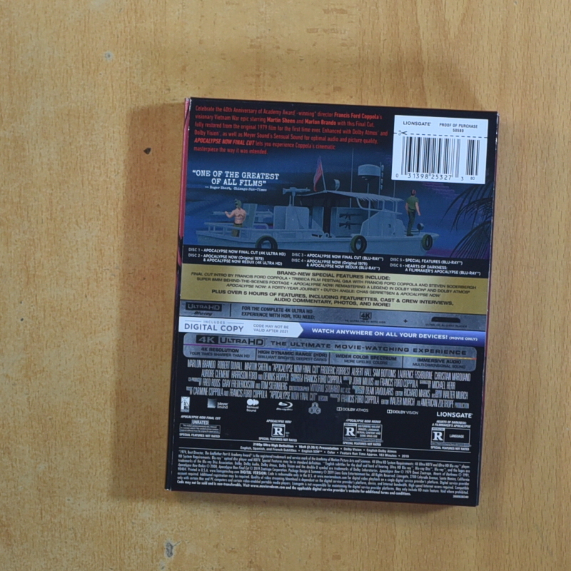 APOCALYPSE NOW 4K - BLURAY