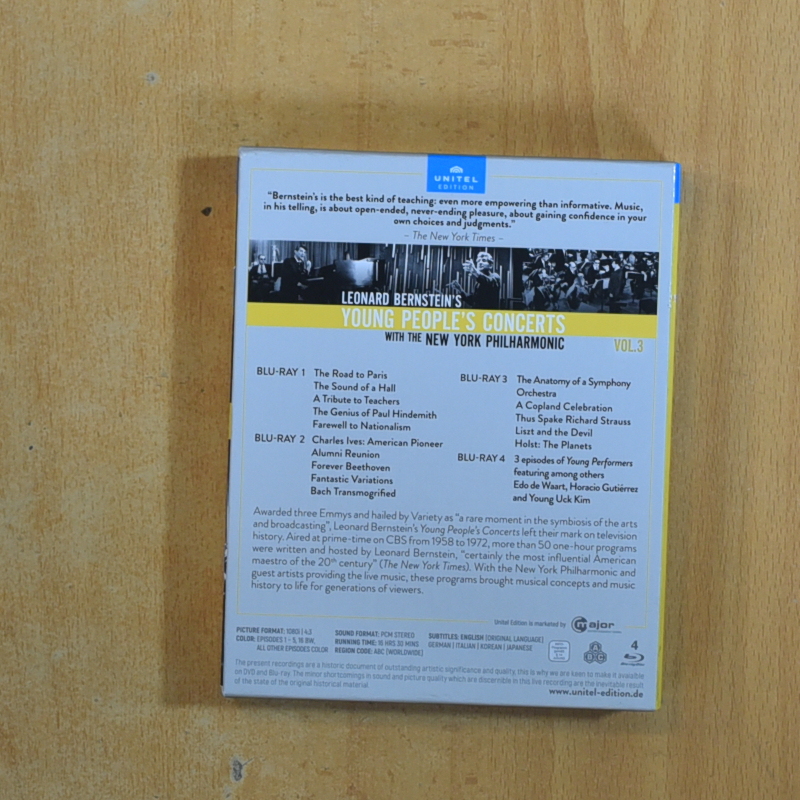 BERNSTEINS YOUNG PEOPLES CONCERTS VOL 3 - BLURAY