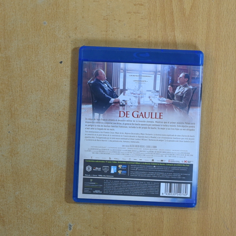 DE GAULLE - BLURAY