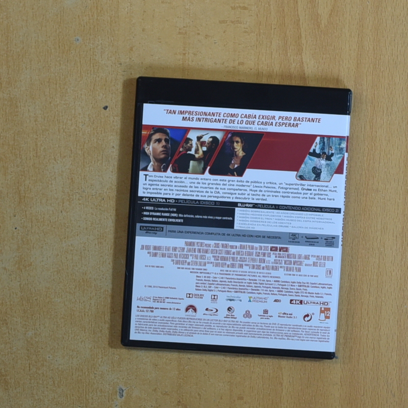MISION IMPOSIBLE 4K - BLURAY
