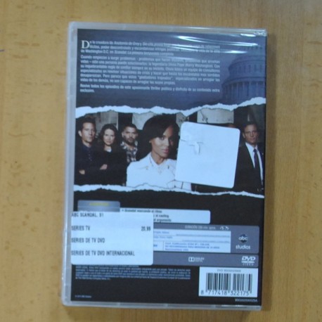 SCANDAL - PRIMERA TEMPORADA - DVD